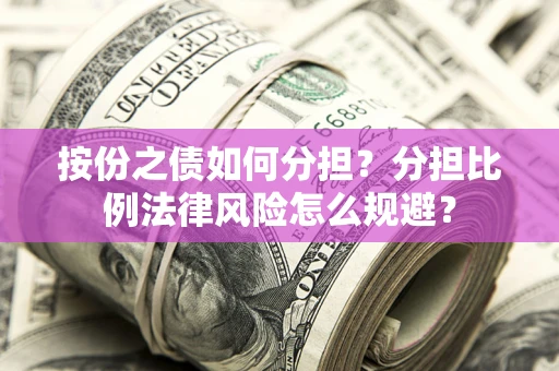 北京按份之债如何分担？分担比例法律风险怎么规避？